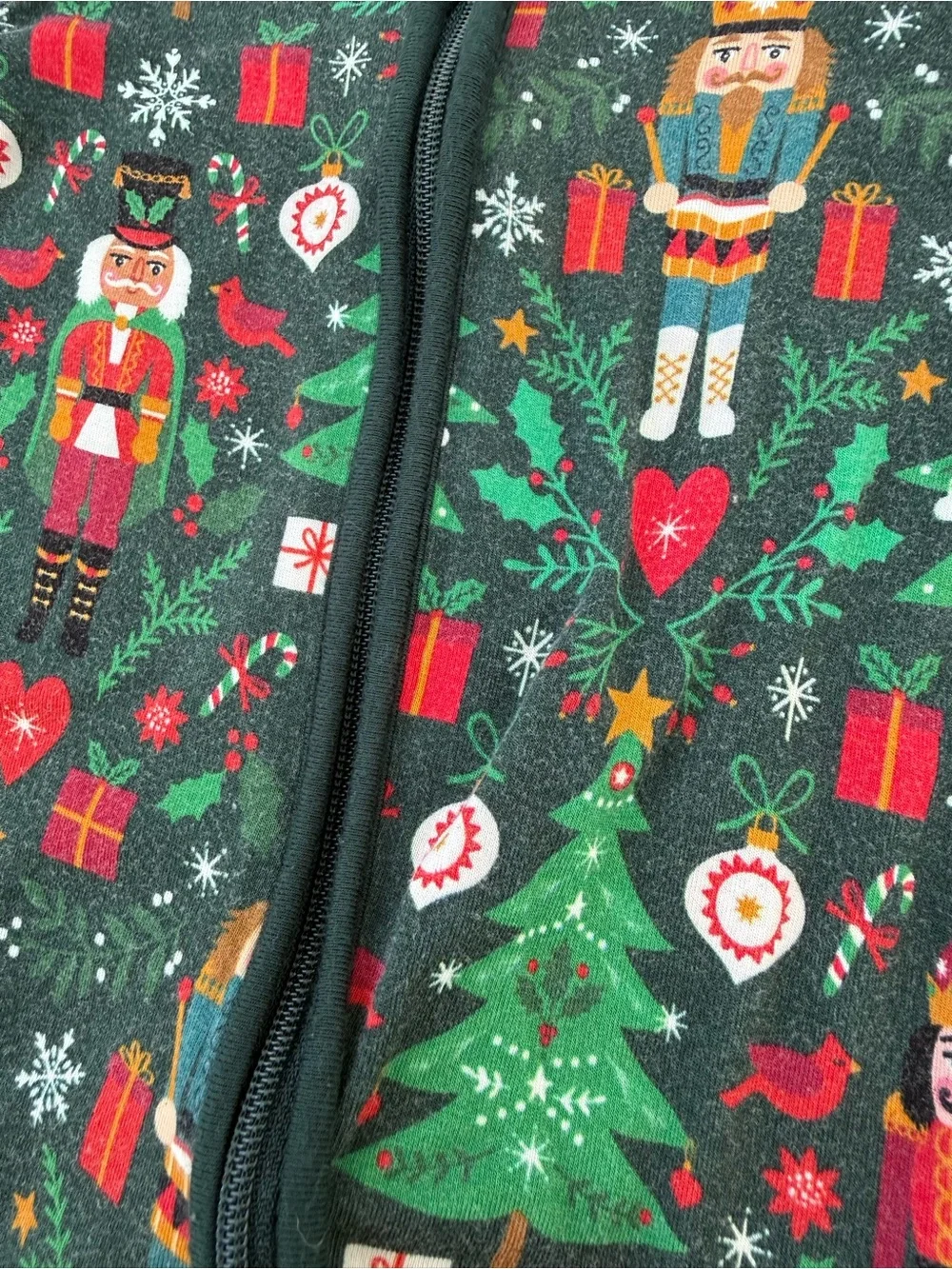 Little Sleepies Newborn Christmas Zip Pajamas 2 Pack Bamboo Holiday PJs